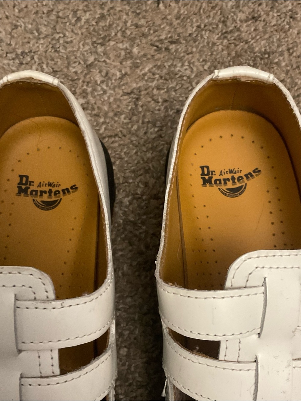 Dr Martens 8065 Mary Jane White 2 Buckle Strap 39 8 - Picture 6 of 9